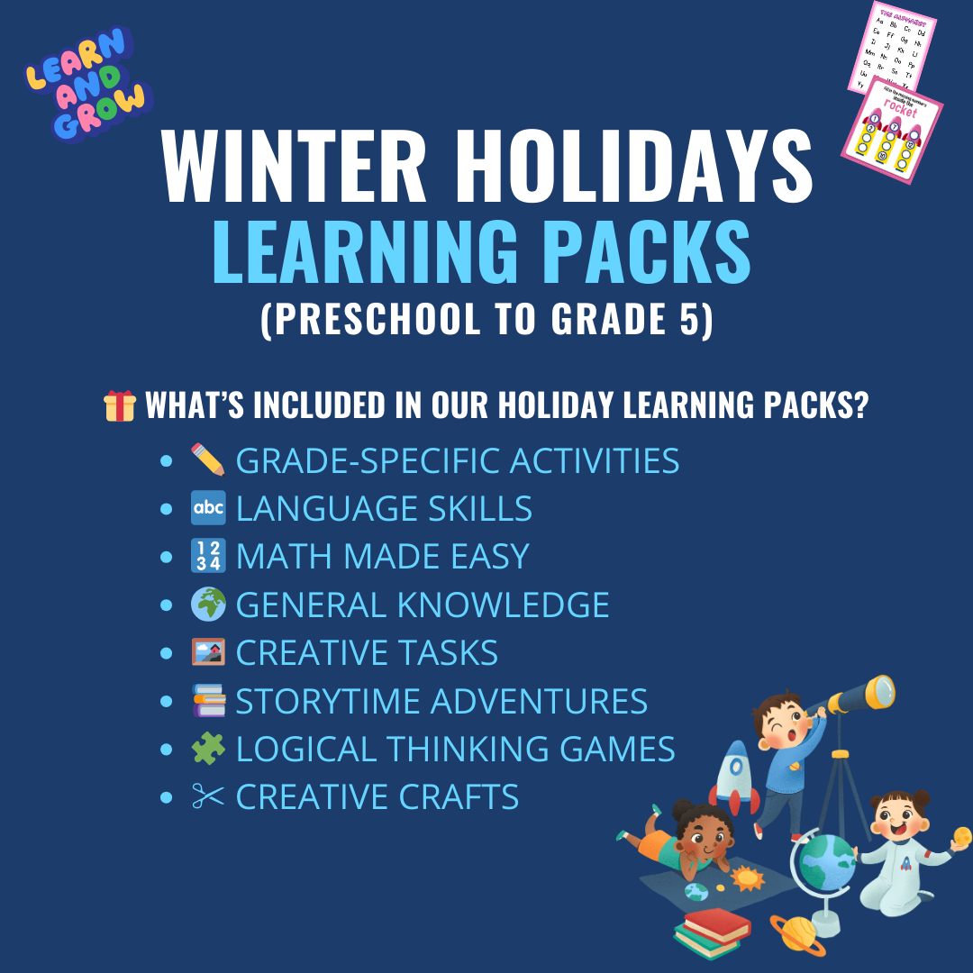 Winter Holidays Learning Packs