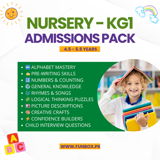 Nursery/KG1 Admission Pack