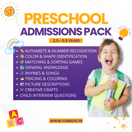 Preschool/Play Group Admission Pack